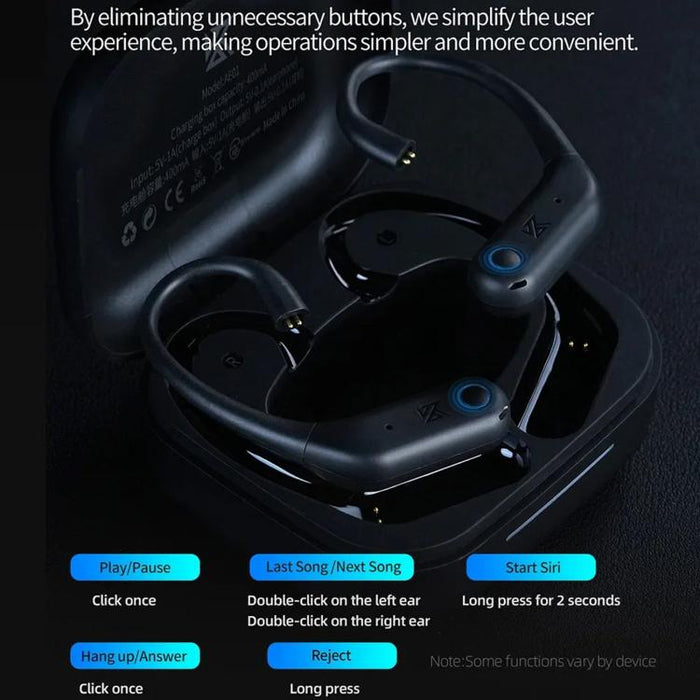Auriculares inalámbricos HD Bluetooth 5.4 para juegos con ganchos para las orejas, AE01