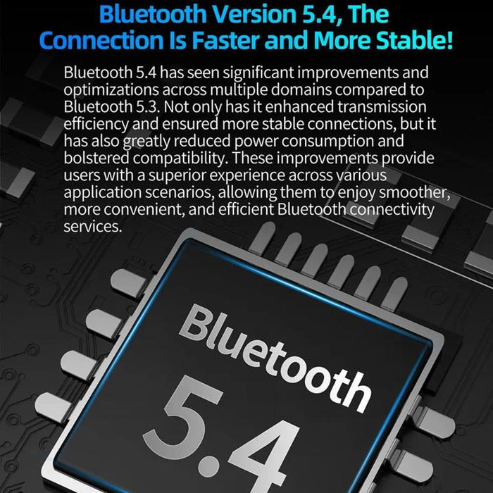 Auriculares inalámbricos HD Bluetooth 5.4 para juegos con ganchos para las orejas, AE01