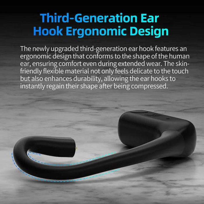 Auriculares inalámbricos HD Bluetooth 5.4 para juegos con ganchos para las orejas, AE01