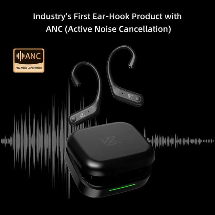 Auriculares inalámbricos HD Bluetooth 5.4 con gancho para la oreja, cancelación activa de ruido, Hi-Fi y para juegos., AN01