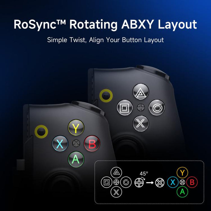 Controlador de juegos móvil EasySMX M20 USB-C con joysticks de efecto Hall, RoSync, diseño ABXY giratorio y tasa de sondeo de 1000 Hz., M20