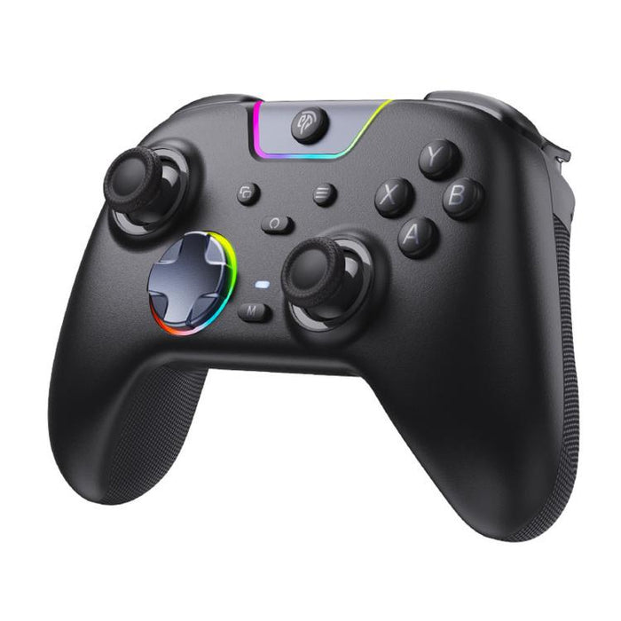 Mando inalámbrico para juegos de PC EasySMX X05Pro, gamepad de tres modos con efecto Hall, gatillos de doble etapa y botones silenciosos para PC y Switch., Grey White, Black, White With Charging Dock, Black With Charging Dock