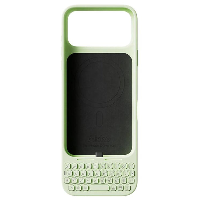 Funda magnética para teléfono AKKO con teclado externo, For iPhone 16 Pro Max Black, For iPhone 16 Pro Max White, For iPhone 16 Pro Max Pink, For iPhone 17 Pro Max White, For iPhone 17 Pro Max Pink, For iPhone 17 Pro Max Green, For iPhone 17 Pro Max Bl...