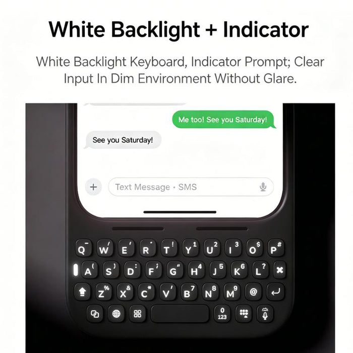 Funda magnética para teléfono AKKO con teclado externo, For iPhone 16 Pro Max Black, For iPhone 16 Pro Max White, For iPhone 16 Pro Max Pink, For iPhone 17 Pro Max White, For iPhone 17 Pro Max Pink, For iPhone 17 Pro Max Green, For iPhone 17 Pro Max Bl...