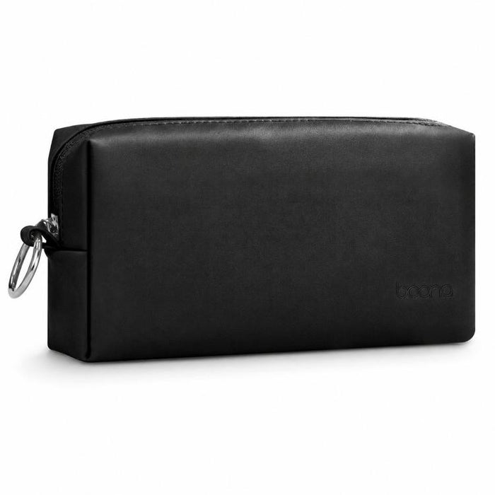 Baona BN-Q003 Funda organizadora de viaje de cuero sintético para adaptador de corriente, cargador y ratón para portátil grande