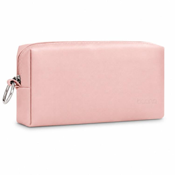 Baona BN-Q003 Funda organizadora de viaje de cuero sintético para adaptador de corriente, cargador y ratón para portátil grande