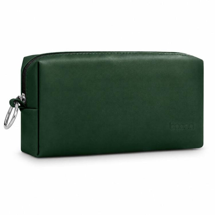 Baona BN-Q003 Funda organizadora de viaje de cuero sintético para adaptador de corriente, cargador y ratón para portátil grande