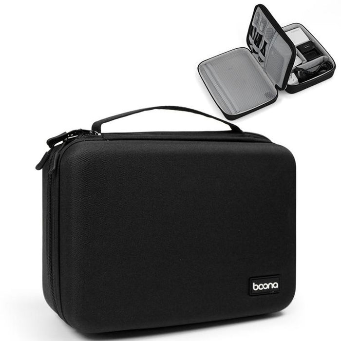 Baona BN-F029 Estuche rígido de EVA para organizador electrónico, bolsa de viaje de doble capa para dispositivos electrónicos.