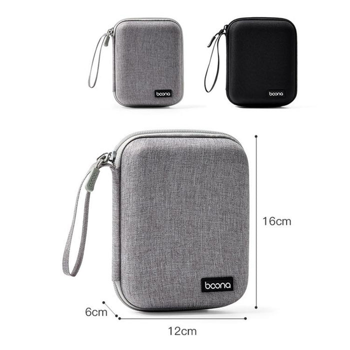 Baona BN-F015 Estuche rígido de EVA para adaptador de corriente, a prueba de golpes, organizador de cables y dispositivos electrónicos para ratón, bolsa de viaje