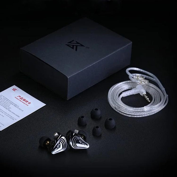 Auriculares con cable KZ ZSX PRO con controlador híbrido 5BA+1DD de 1,2 m, audio HiFi, diseño deportivo y para juegos, cable desmontable., Standard, With Mic