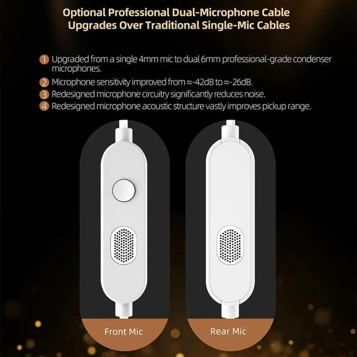 Auriculares intrauditivos con cable KZ Vader Pro Hi-Fi Bass de 6 transductores dinámicos y 1,2 m, HM Curve Standard, HM Curve With Mic, Bass Enhanced Standard, Bass Enhanced With Mic, HM Curve With Mic Type-C, Bass Enhanced With Mic Type-C