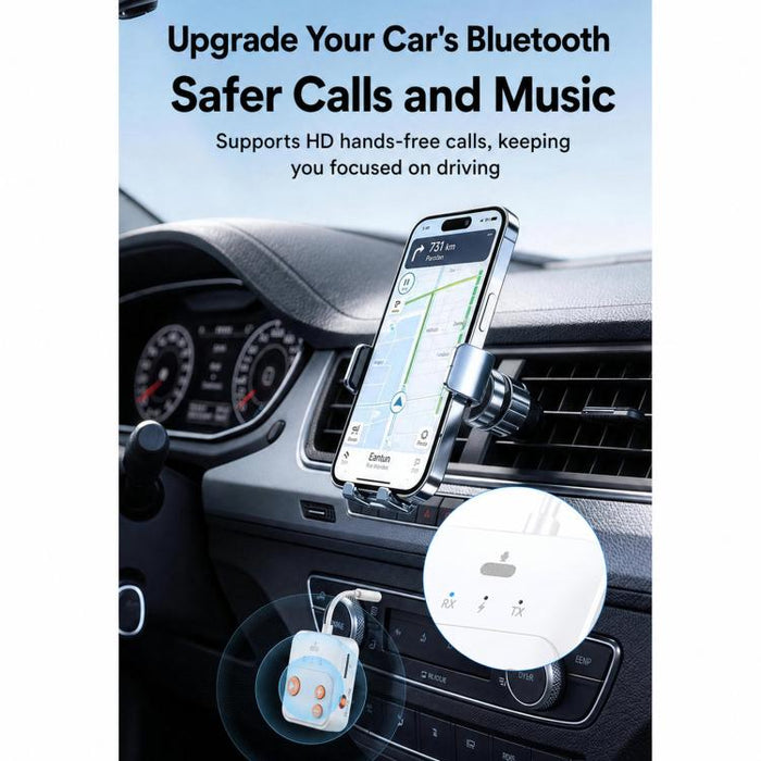 Adaptador de reproductor de música con tarjeta TF, receptor/transmisor Bluetooth 2 en 1, A26