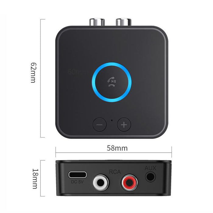 Adaptador de audio Bluetooth 2 en 1 para coche, compatible con teléfonos móviles., B66
