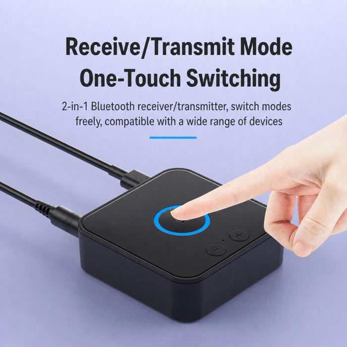 Adaptador de audio Bluetooth 2 en 1 para coche, compatible con teléfonos móviles., B66