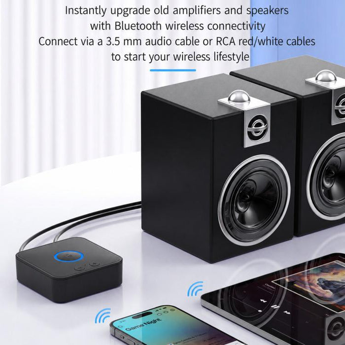 Adaptador de audio Bluetooth 2 en 1 para coche, compatible con teléfonos móviles., B66