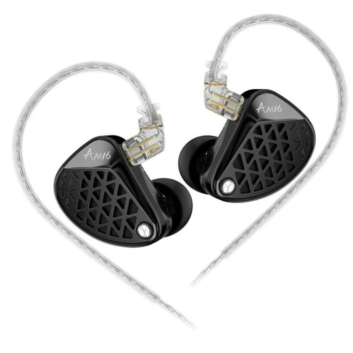 Auriculares con cable KZ-AM16 con controladores dedicados de baja frecuencia, ideales para música, juegos y audio Hi-Fi. Cable de 1,2 m., Balanced Standard 3.5mm, Balanced With Mic 3.5mm, Bass Enhanced Standard 3.5mm, Bass Enhanced With Mic 3.5mm      ...