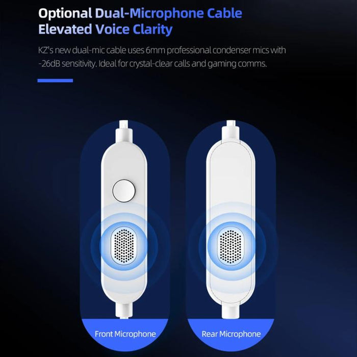 Auriculares con cable KZ-AM16 con controladores dedicados de baja frecuencia, ideales para música, juegos y audio Hi-Fi. Cable de 1,2 m., Balanced Standard 3.5mm, Balanced With Mic 3.5mm, Bass Enhanced Standard 3.5mm, Bass Enhanced With Mic 3.5mm      ...