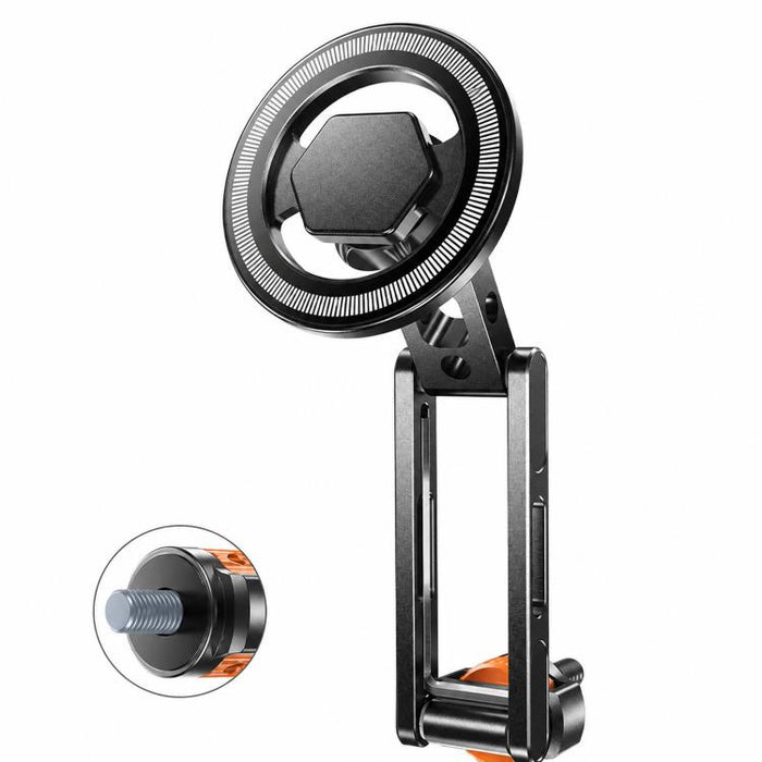 Soporte para trípode de teléfono con tornillo de 1/4 de pulgada para cámaras, monitores y aros de luz., Magnetic Mount, Tension Phone Clamp, 17mm Ball Joint Base Only