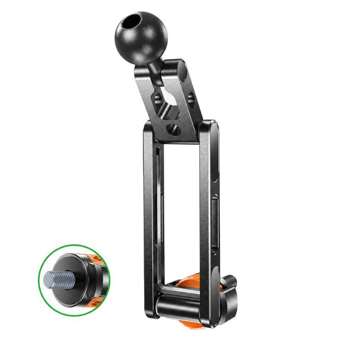 Soporte para trípode de teléfono con tornillo de 1/4 de pulgada para cámaras, monitores y aros de luz., Magnetic Mount, Tension Phone Clamp, 17mm Ball Joint Base Only