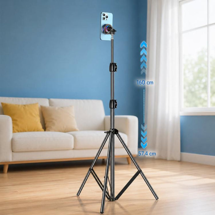 Ventilador de refrigeración magnético para teléfono con rótula de 17 mm y 3 velocidades para semiconductores., H8A Cooler Only, with Air Vent Clip C50, with Telescopic Suction Mount C12, with Desktop Live Stand A124, with Floor Tripod KP002            ...