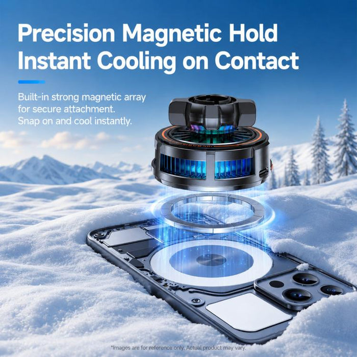 Ventilador de refrigeración magnético para teléfono con rótula de 17 mm y 3 velocidades para semiconductores., H8A Cooler Only, with Air Vent Clip C50, with Telescopic Suction Mount C12, with Desktop Live Stand A124, with Floor Tripod KP002            ...