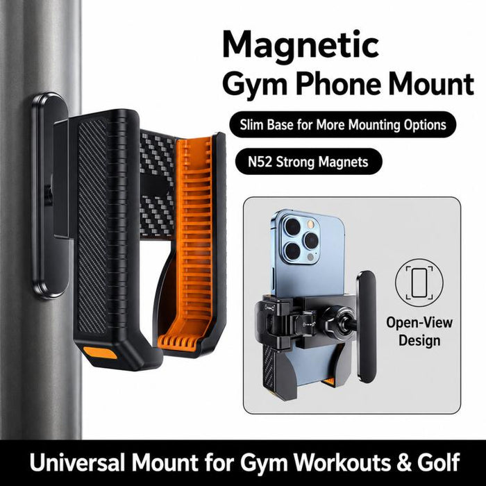 Soporte magnético para teléfono de gimnasio con clip y rotación de 360 grados., C20C-J6