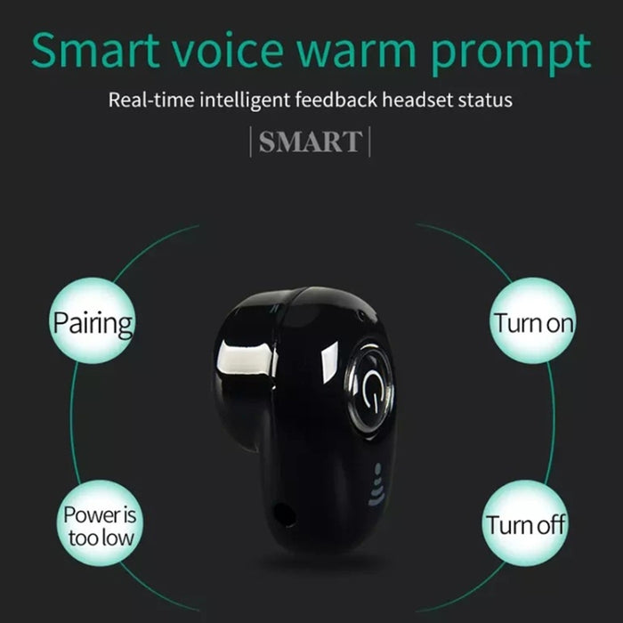 S065 Mini auriculares Bluetooth deportivos con micrófono para todos los teléfonos