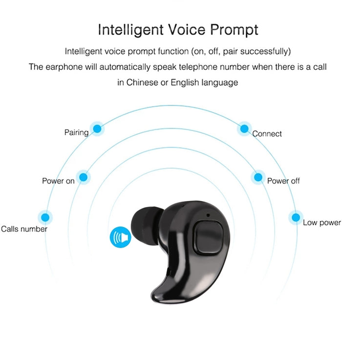 S530X Mini auricular Bluetooth inalámbrico deportivo manos libres HiFi con micrófono