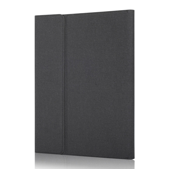 Teclado Bluetooth de plástico magnético desmontable RK102C con panel táctil + funda de tableta de TPU con patrón de seda para iPad 10.2, con ranura para bolígrafo y soporte