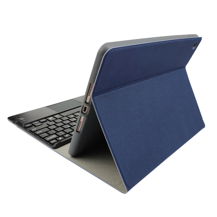 RK109C Teclado Bluetooth de plástico magnético desmontable con panel táctil + funda de tableta TPU con patrón de seda para iPad Air 2020, con ranura para bolígrafo y soporte