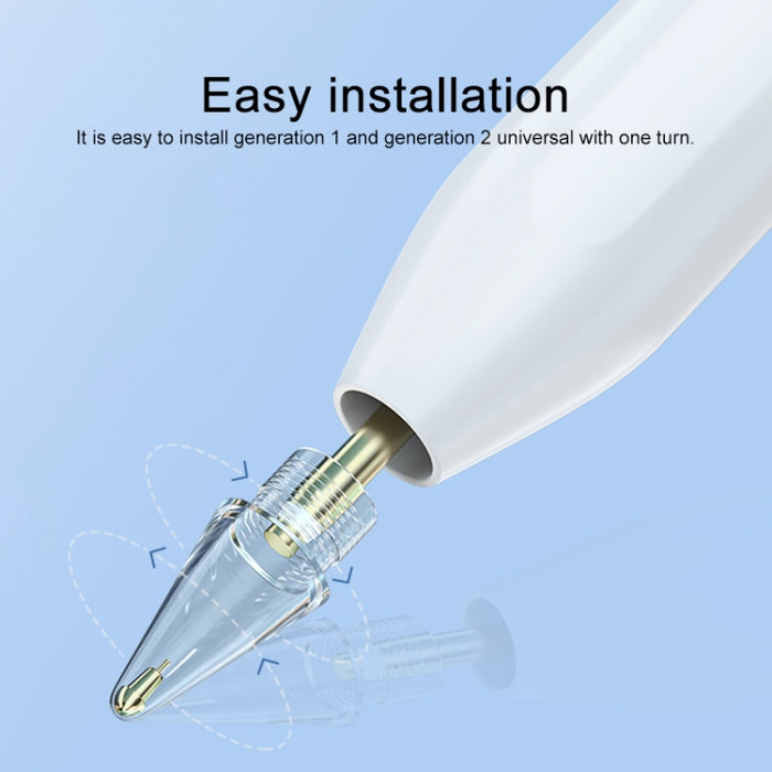 2 PCS 6.0 Crystal Diamond Needle Stylus Pen Tip para Apple Pencil 1/2