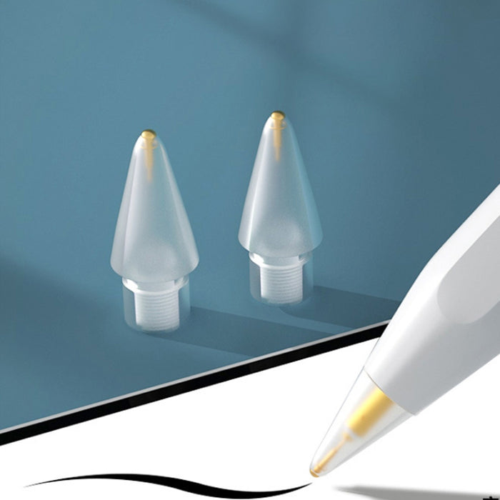 2 PCS 7.0 Punta de lápiz óptico de aguja corta con resorte de latón para Apple Pencil 1/2