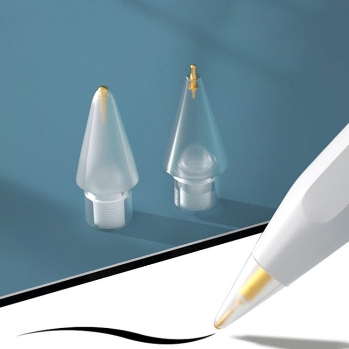2 en 1 6.0 Aguja de latón + 7.0 Resorte de latón Aguja corta Juego de puntas de lápiz óptico para Apple Pencil 1/2