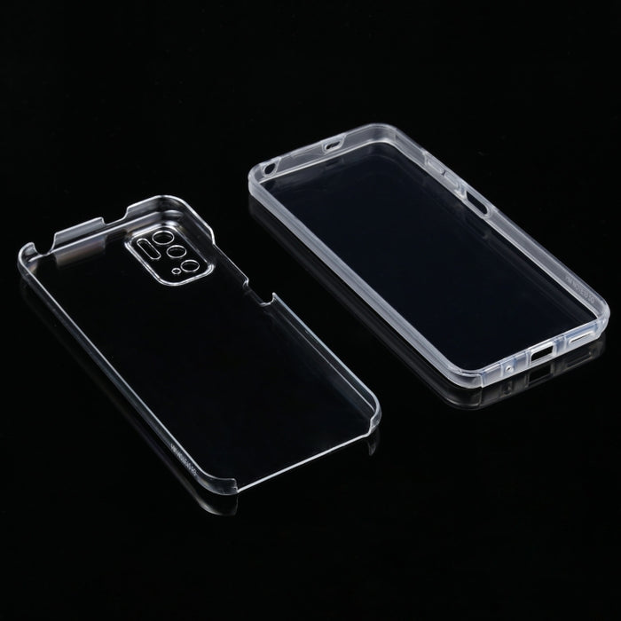 Para Xiaomi Redmi Note 10 5G PC + TPU Estuche transparente ultrafino de doble cara con todo incluido, For Xiaomi Redmi Note 10 5G