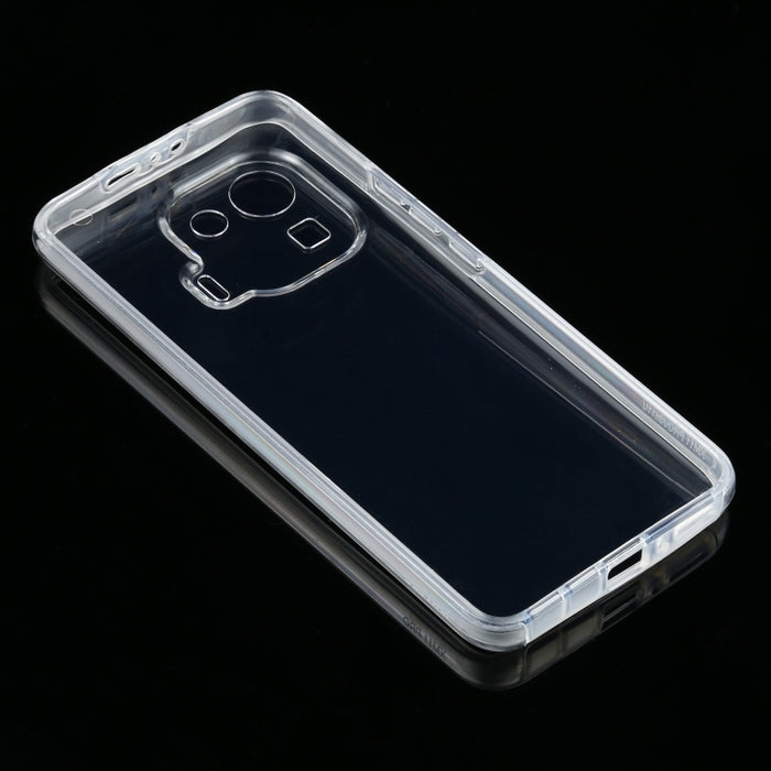 Para Xiaomi Mi 11 Pro PC + TPU Estuche transparente ultrafino de doble cara con todo incluido, For Xiaomi Mi 11 Pro