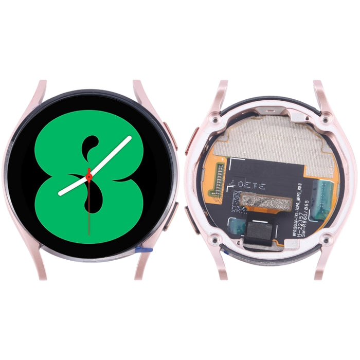 Montaje completo del digitalizador de pantalla LCD original con marco para Samsung Galaxy Watch4 40 mm SM-R860/R865