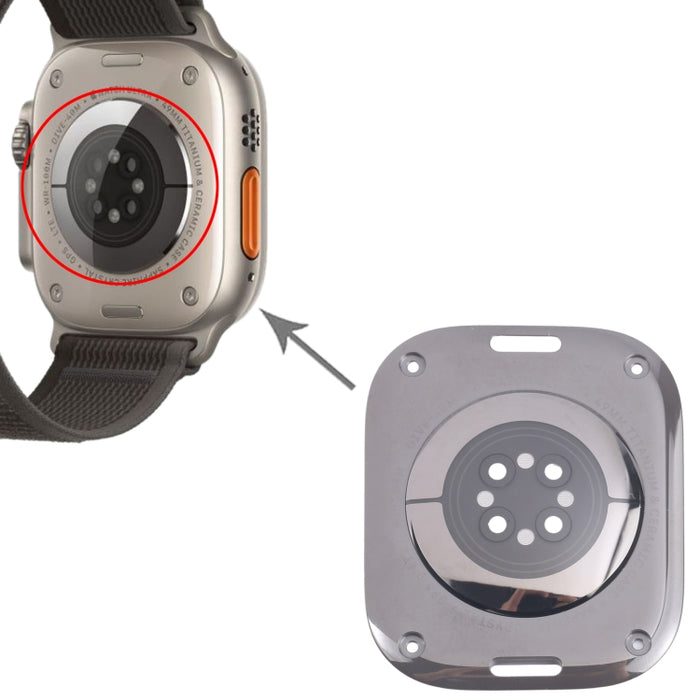 Cubierta trasera de vidrio para Apple Watch Ultra 2 49 mm A2986 A2987 versión LTE, For Apple Watch Ultra 2 49mm LTE