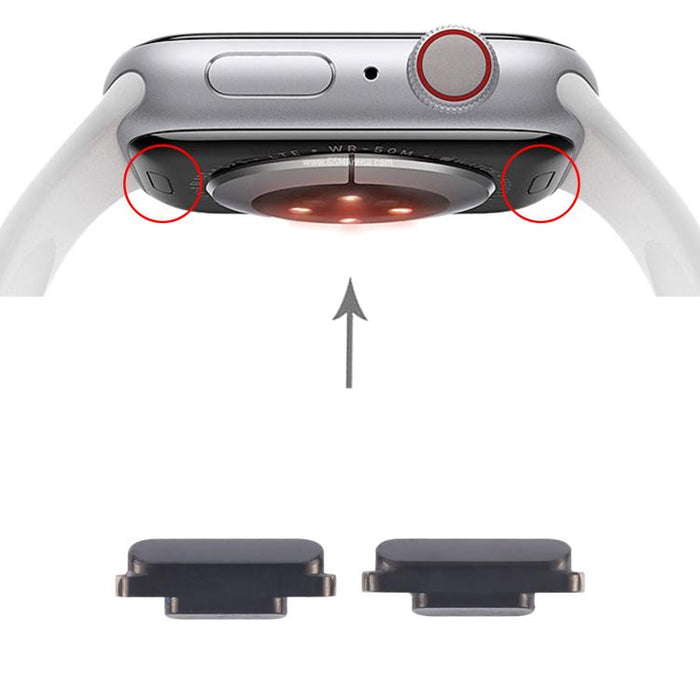 Para Apple Watch Series 4/5/6 1 par de cierres de reloj, For Apple Watch Series 4 / 5 / 6(Black)