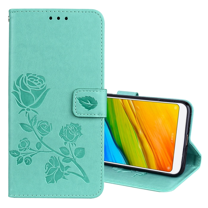 Para Xiaomi Redmi 5 Rose en relieve Horizontal Flip Environmental PU Leather Case con soporte y ranuras para tarjetas y billetera, For Xiaomi Redmi 5, For Redmi 5