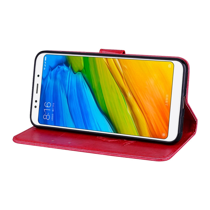 Para Xiaomi Redmi 5 Rose en relieve Horizontal Flip Environmental PU Leather Case con soporte y ranuras para tarjetas y billetera, For Xiaomi Redmi 5, For Redmi 5