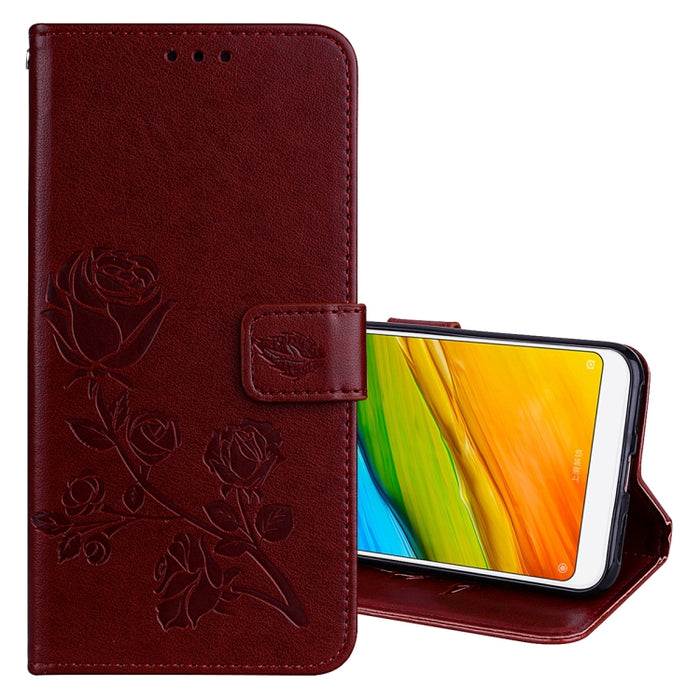 Para Xiaomi Redmi 5 Rose en relieve Horizontal Flip Environmental PU Leather Case con soporte y ranuras para tarjetas y billetera, For Xiaomi Redmi 5, For Redmi 5