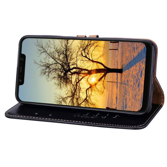 Funda de cuero con tapa horizontal con textura de cera de aceite de estilo empresarial para Xiaomi Pocophone F1, con soporte, ranuras para tarjetas y billetera, For Xiaomi Poco F1