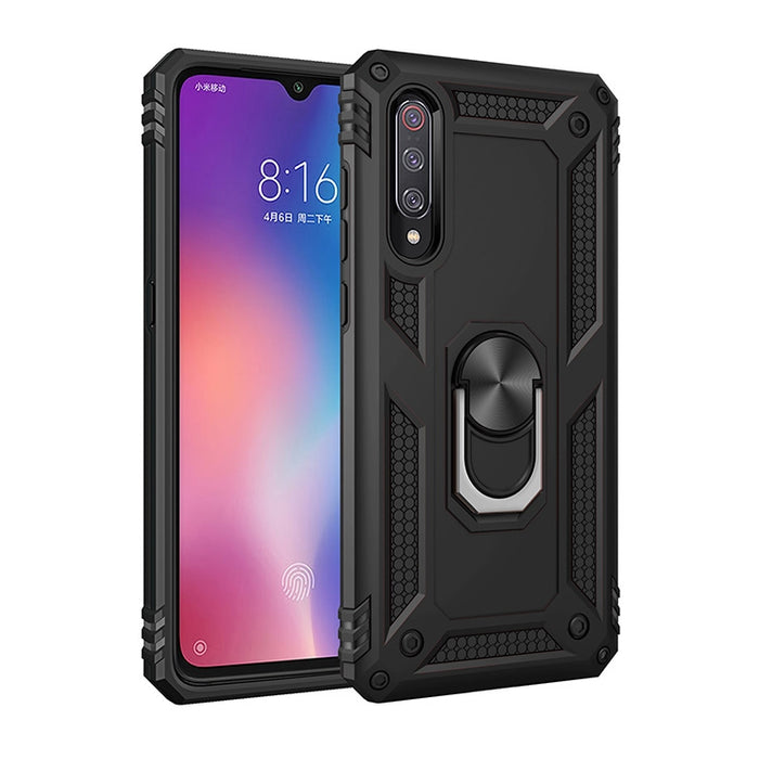 Funda protectora Sergeant Armor TPU + PC a prueba de golpes para Xiaomi Mi 9, con soporte de rotación de 360 grados