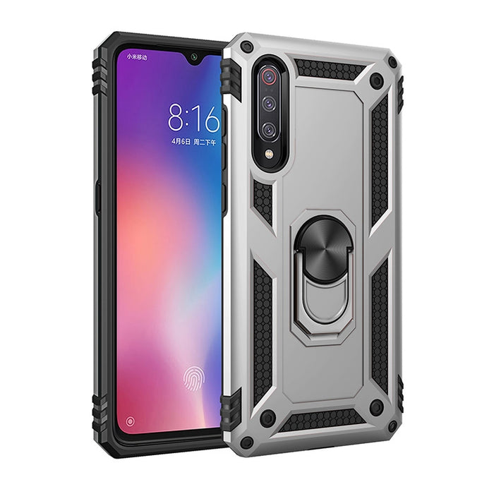Funda protectora Sergeant Armor TPU + PC a prueba de golpes para Xiaomi Mi 9, con soporte de rotación de 360 grados