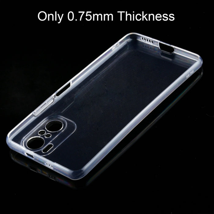 Para Xiaomi Redmi K40 0.75mm Estuche protector ultrafino transparente de TPU suave, For Xiaomi Redmi K40