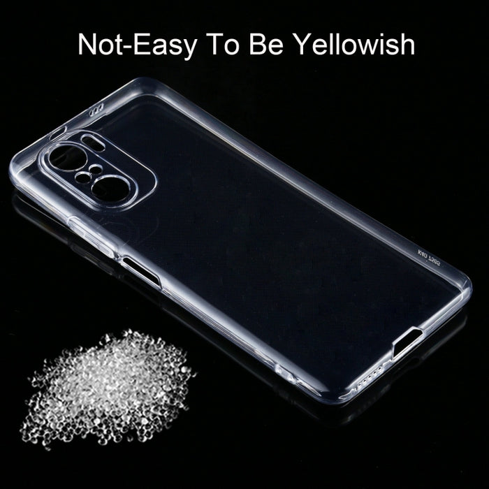 Para Xiaomi Redmi K40 0.75mm Estuche protector ultrafino transparente de TPU suave, For Xiaomi Redmi K40