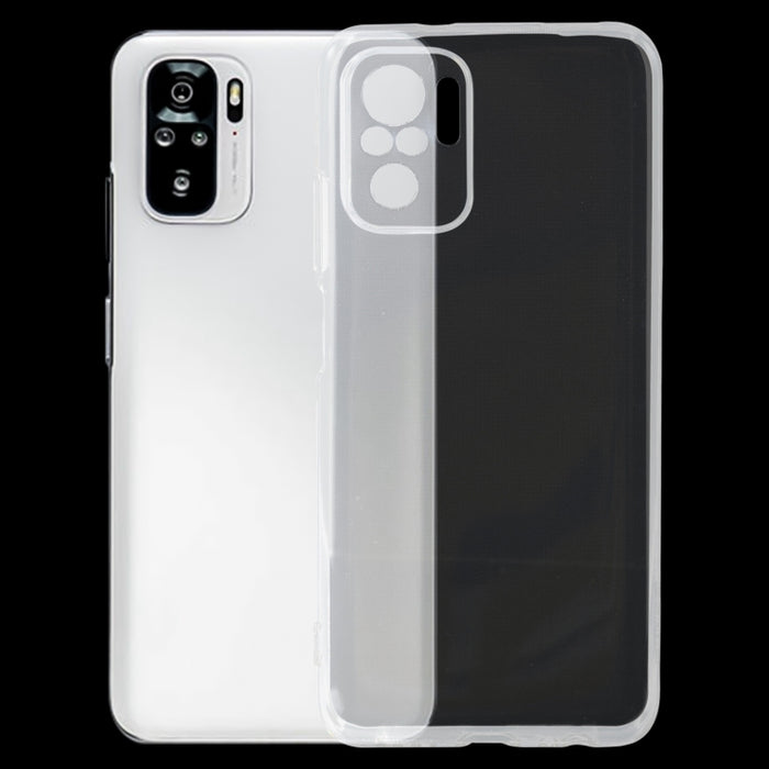 Para Xiaomi Redmi Note 10 0.75mm Estuche protector suave de TPU transparente ultrafino, For Xiaomi Redmi Note 10