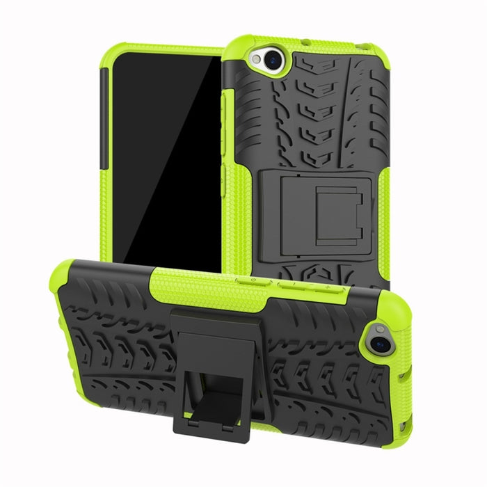 Tire Texture TPU+PC Estuche protector a prueba de golpes para Xiaomi Redmi Go, con soporte, For Xiaomi Redmi Go