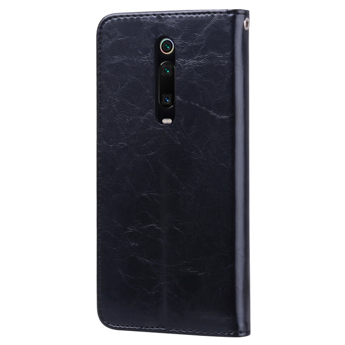 Estuche de cuero con tapa horizontal con textura de cera de aceite de estilo comercial para Xiaomi Redmi K20 / K20 Pro, con soporte, ranuras para tarjetas y billetera, For Xiaomi Redmi K20 / K20 Pro