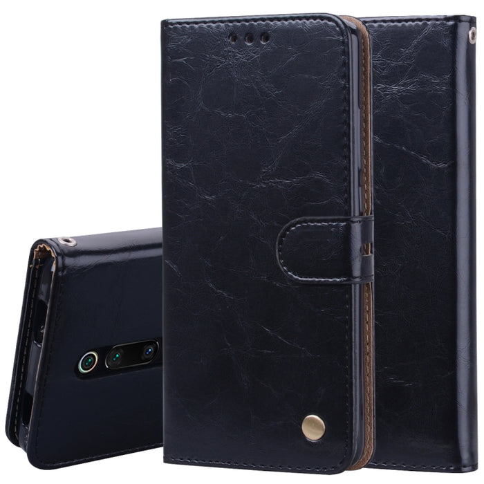 Estuche de cuero con tapa horizontal con textura de cera de aceite de estilo comercial para Xiaomi Redmi K20 / K20 Pro, con soporte, ranuras para tarjetas y billetera, For Xiaomi Redmi K20 / K20 Pro